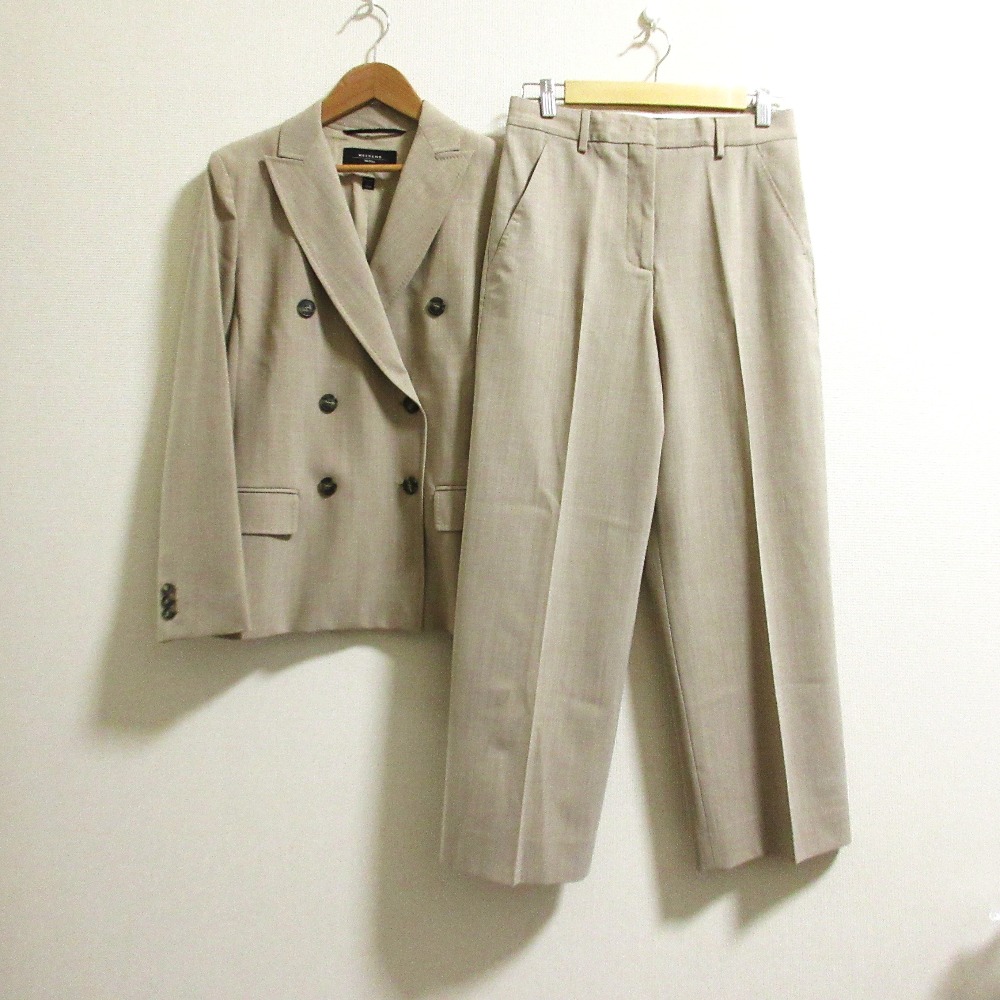 美品✨最高級白タグ マックスマーラ スーツ セットアップ パンツ 2B L