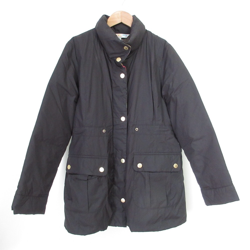 LEONARD SPORT 薄手ダウンコート 黒 42 シンプルデザイン LEONARD