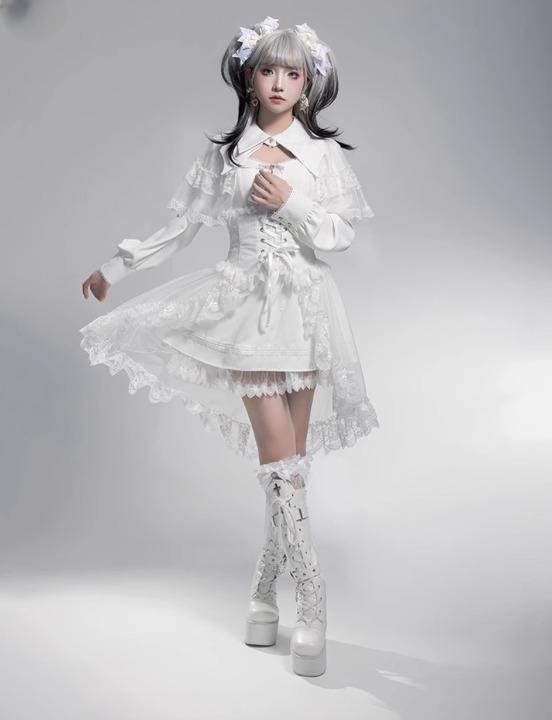 楽天市場】セミロリータ ウエストコルセット オーバースカートのみ