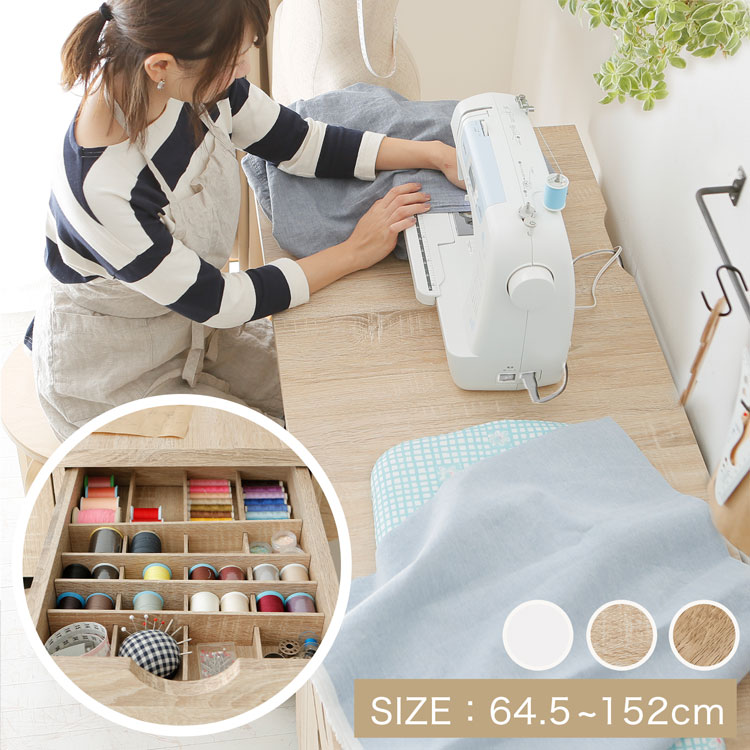 楽天市場】ミシン台 作業台 折りたたみ デスク 折り畳みデスク