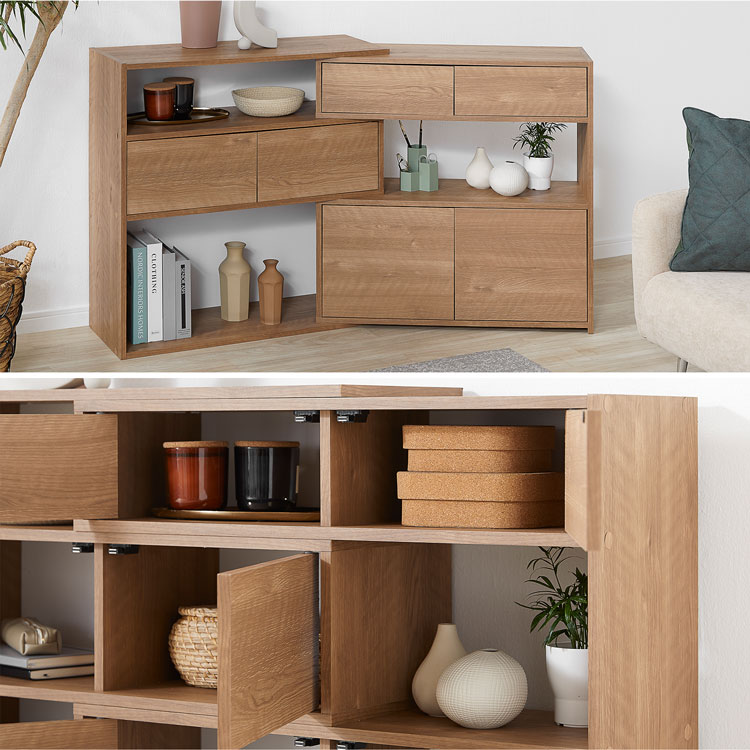 楽天市場】【テレビで紹介】サイドボード オープンシェルフ 伸縮ラック