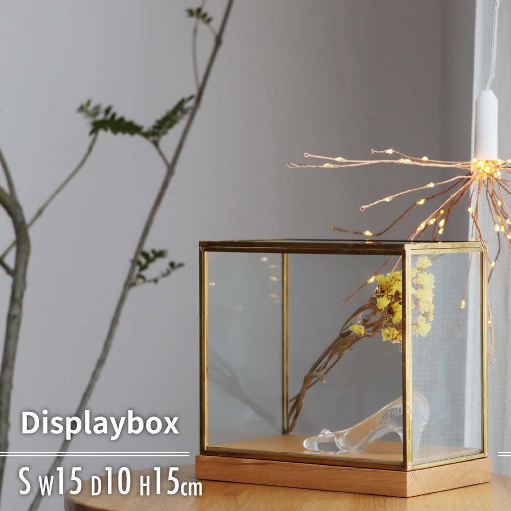 楽天市場】レビュー特典あり ディスプレイケース 真鍮 ガラス