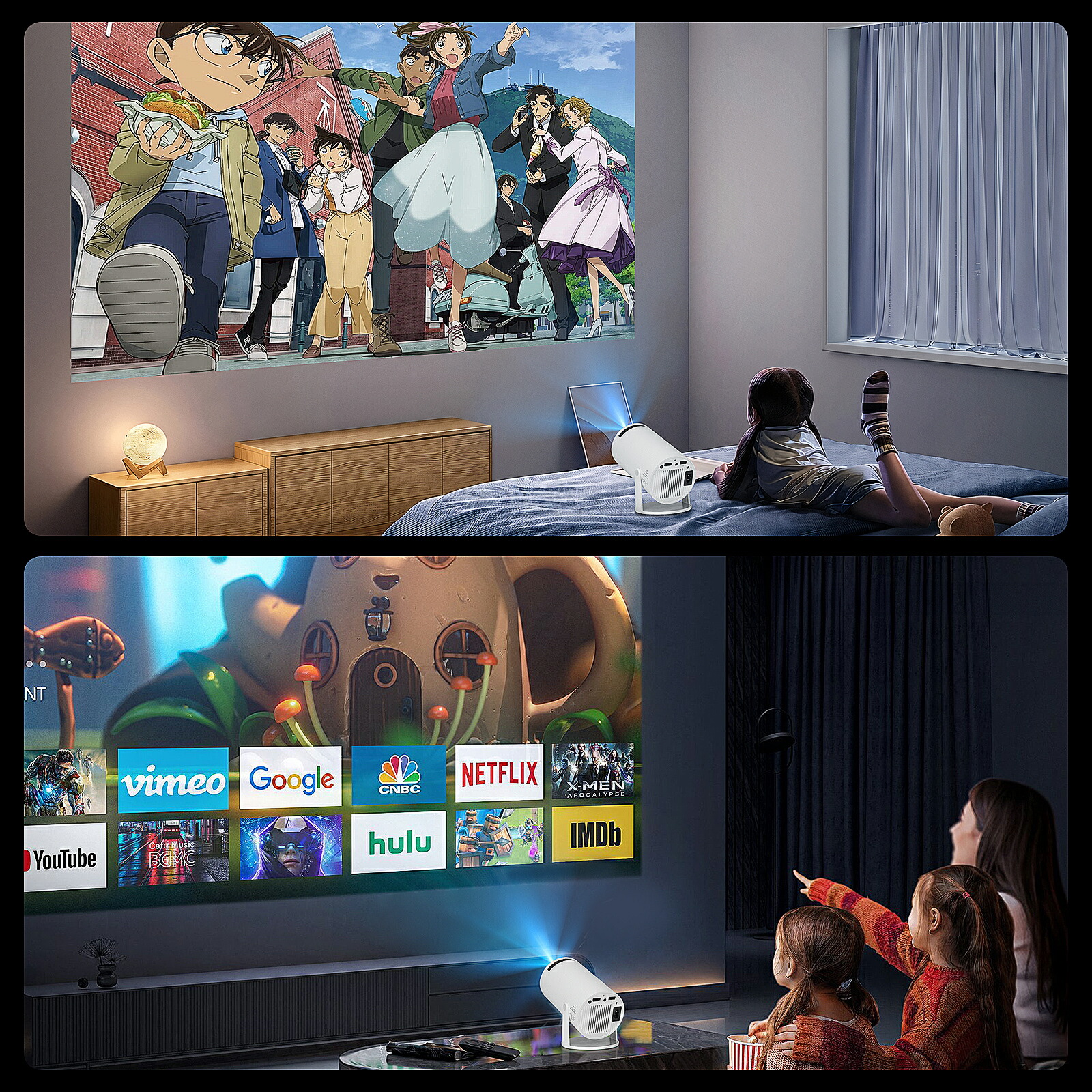 楽天市場】＼⭐2025最新Android TV・4K対応✨プロジェクター 家庭用