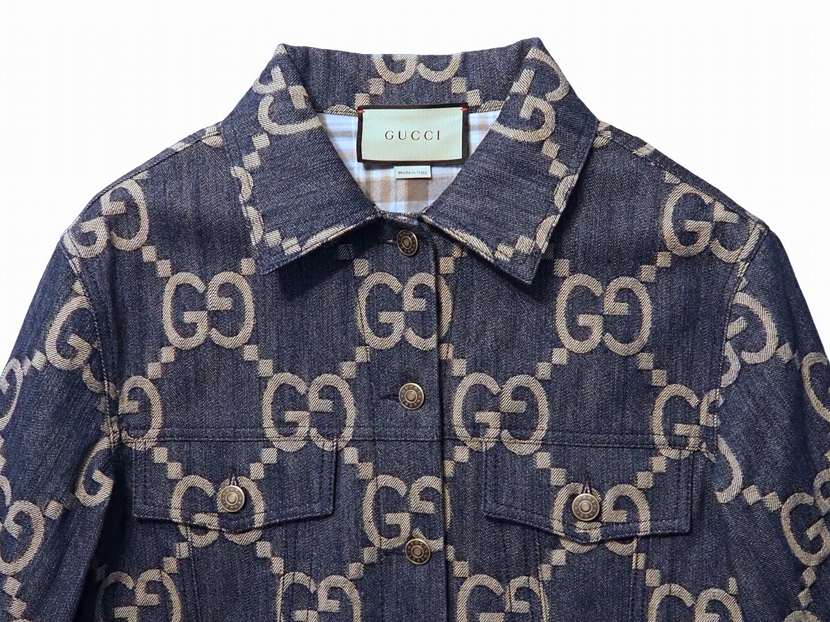 楽天市場】【中古】GUCCI グッチ ジャンボGG デニム ジャケット