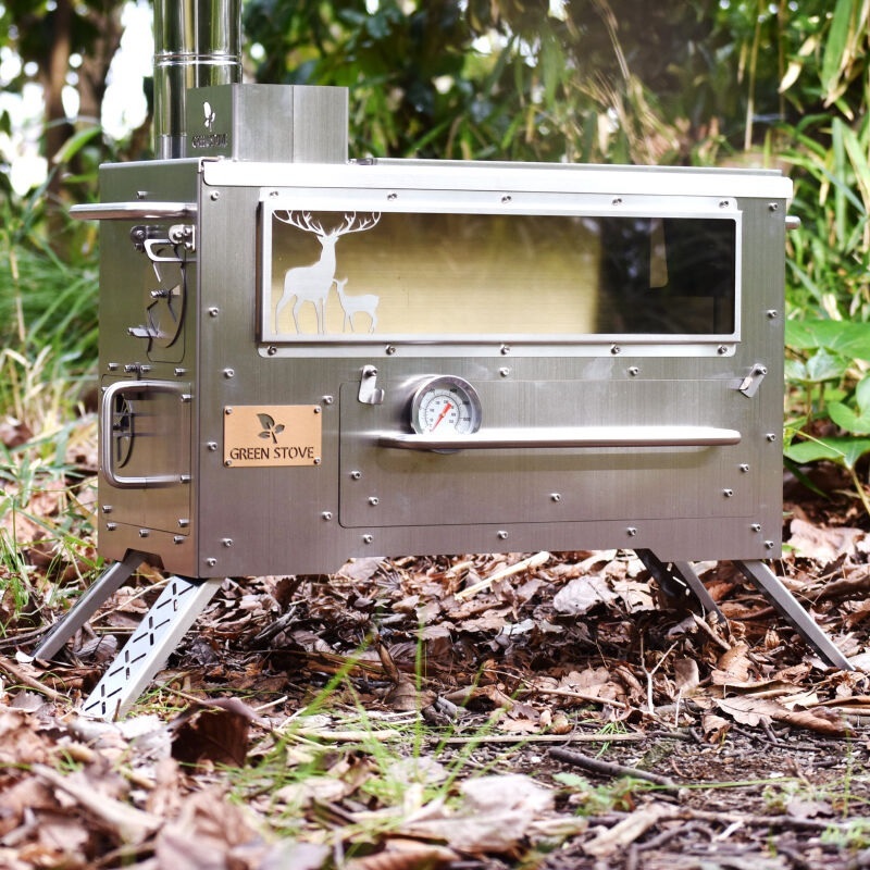 楽天市場】グリーンストーブ ペレット薪ストーブ Hori3 DEERVer 鹿柄