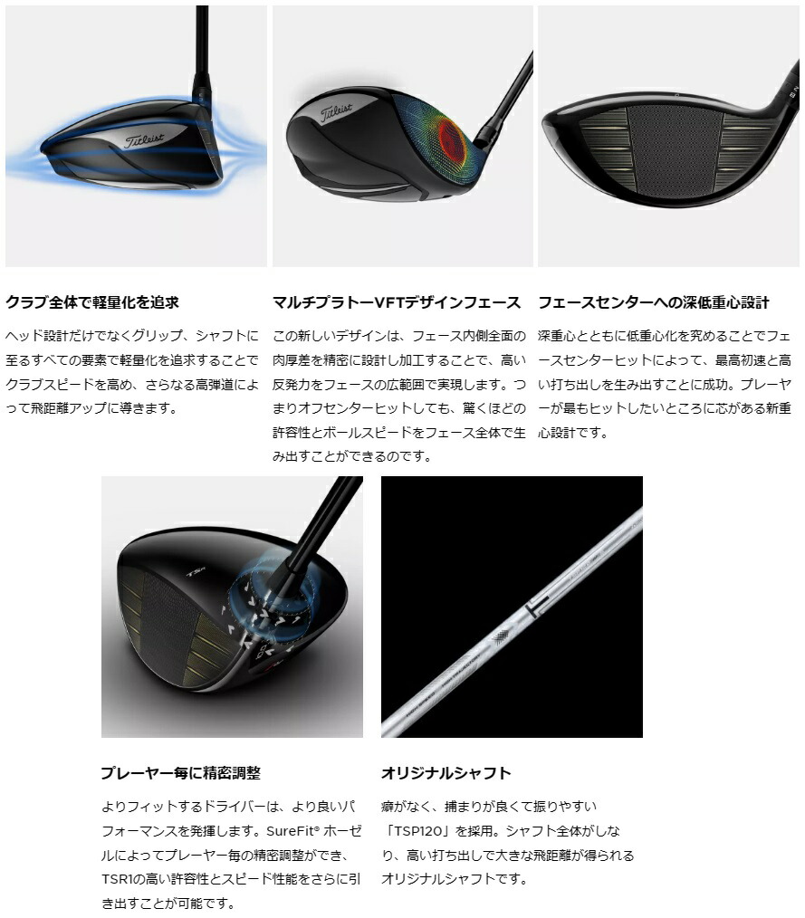 楽天市場】TSR1 タイトリスト ゴルフ クラブ メンズ ドライバー