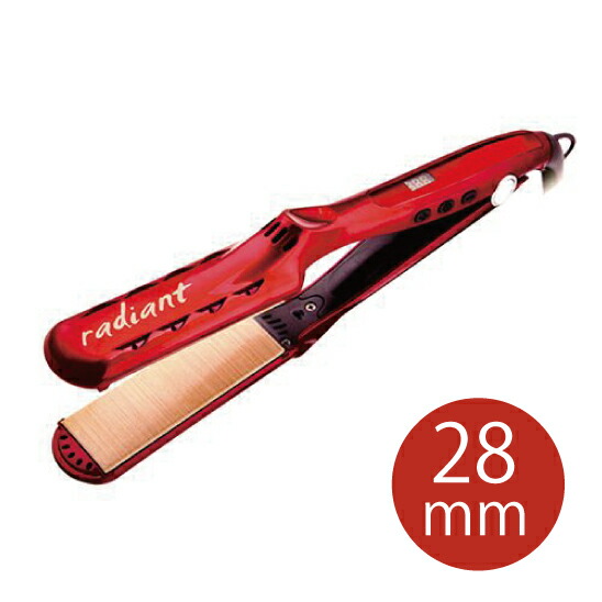 Kozuradiant シルクプレートアイロン レッド28mm ラディアント シルク