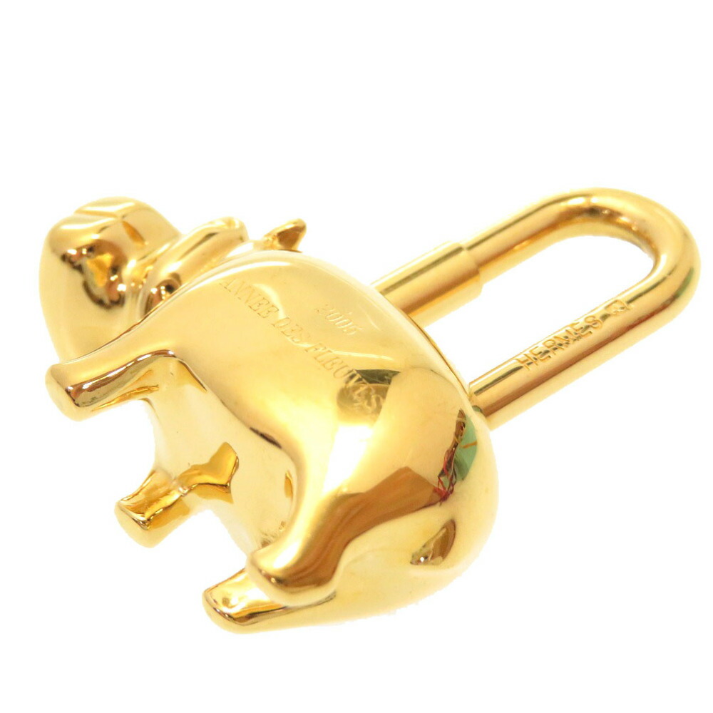 楽天市場】美品 エルメス ヒポポタマス カバ カデナ ゴールド ANNEE