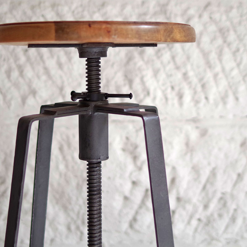 楽天市場】ハイスツール 木製 什器 インダストリアル家具 チェア 回転