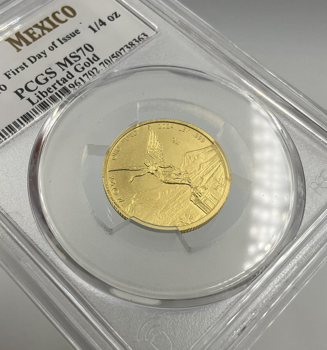 楽天市場】2024年 メキシコ リベルタード 1/4オンス 金貨 勝利の女神