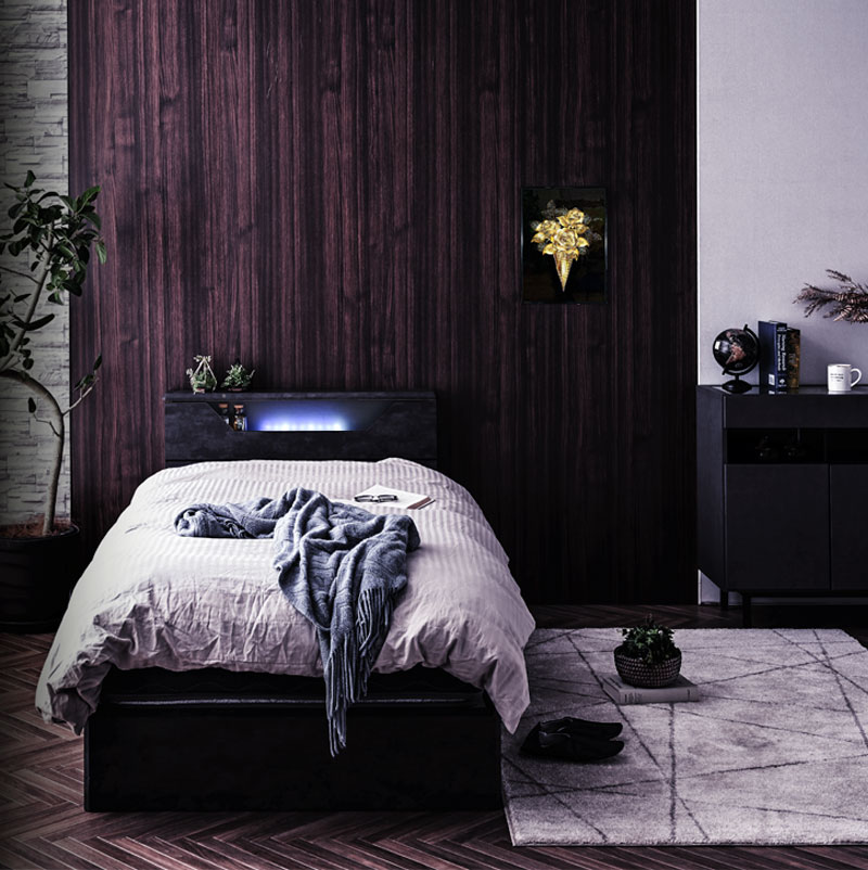 楽天市場】ベッド シングル フレーム ベッドフレーム シングルベッド S