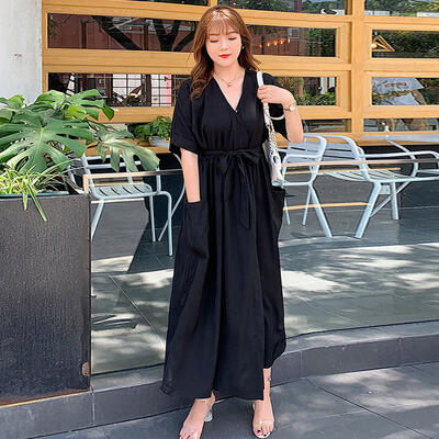 楽天市場】ワンピース ロング丈 カジュアル おしゃれ 夏 半袖