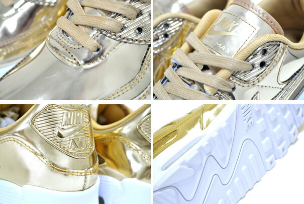 楽天市場】NIKE WMNS AIR MAX 90 SP METALLIC PACK metallic gold