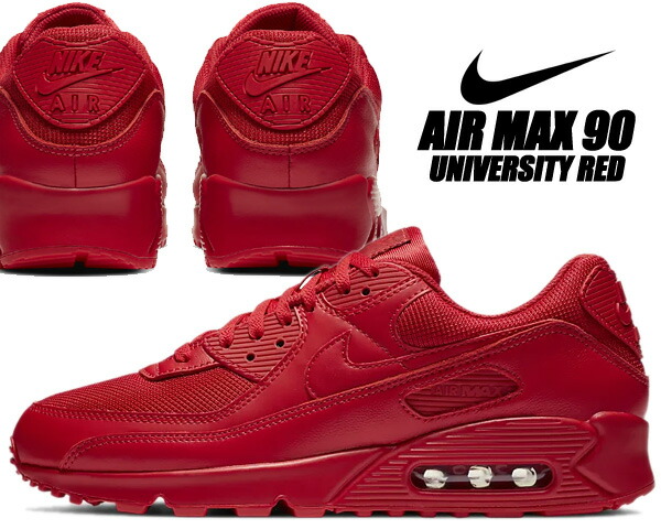 楽天市場】NIKE AIR MAX 90 university red/university red cz7918-600