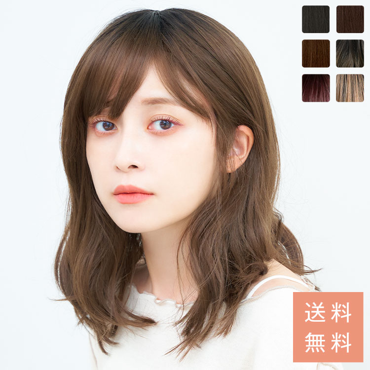 LINEASTORIA ブラウン ミディアムウィッグ、mywigミディアム 2点
