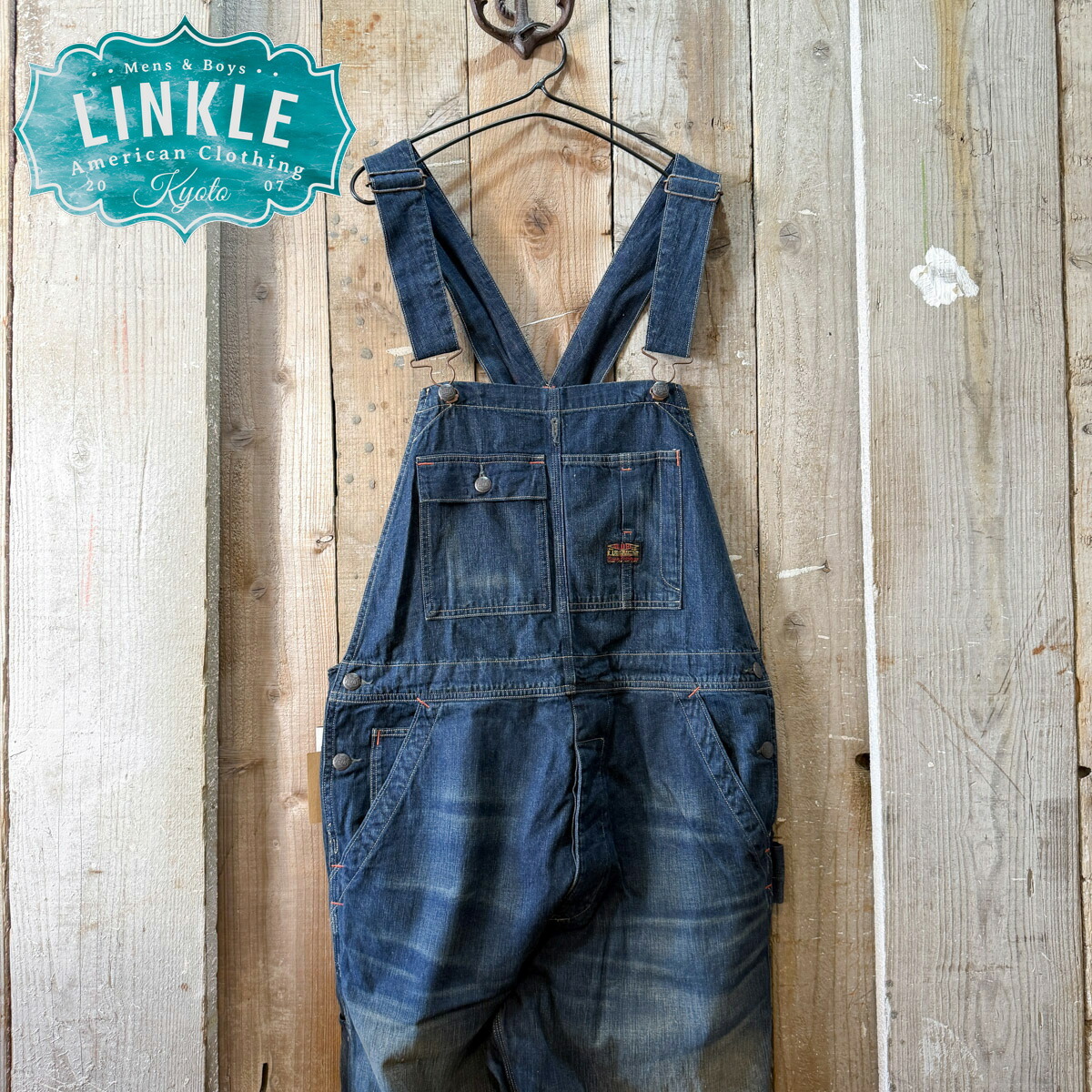 DENIM & SUPPLY ラルフローレン ヒッコリー オーバーオール M DENIM
