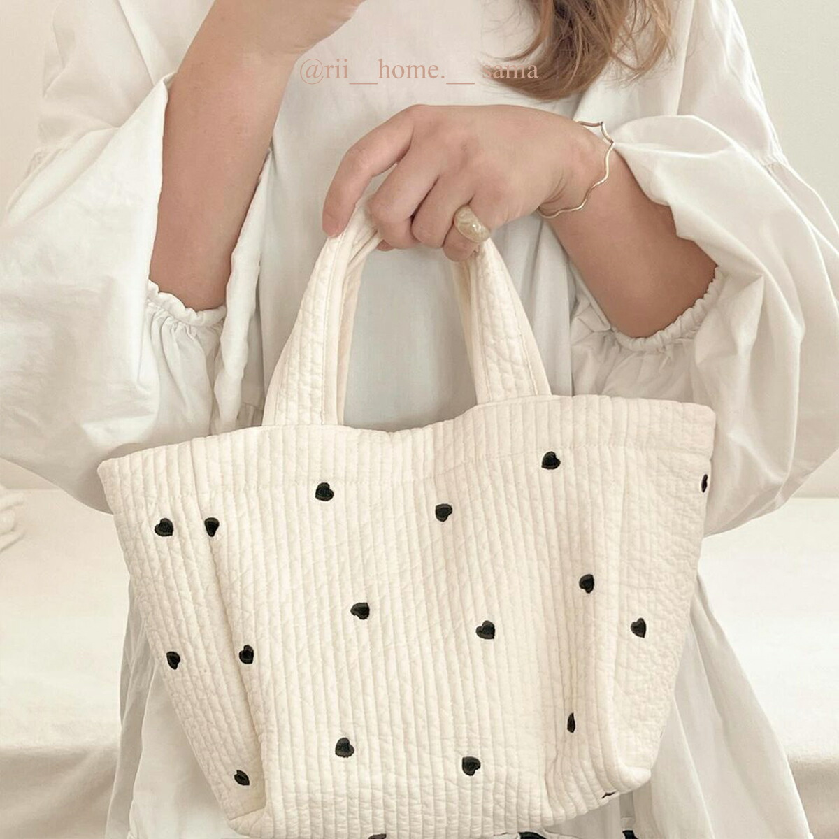 aaayu☆7ポケット！ヌビフリルトートバッグ ヌビマザーズバッグ 7