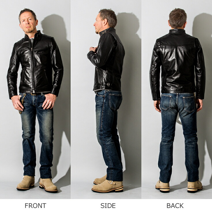 楽天市場】【30%OFFクーポン】Liugoo Leathers 本革 シングル