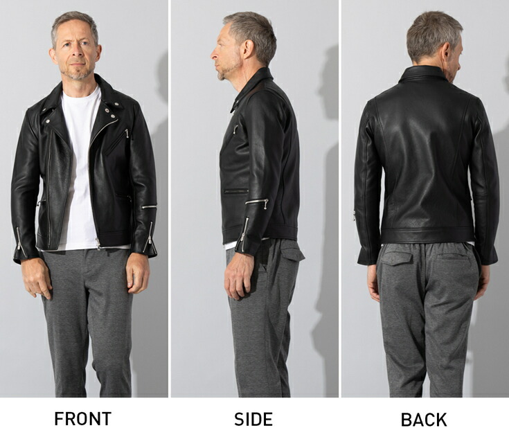 楽天市場】LIUGOO PLUS 本革 ダブルライダースジャケット メンズ