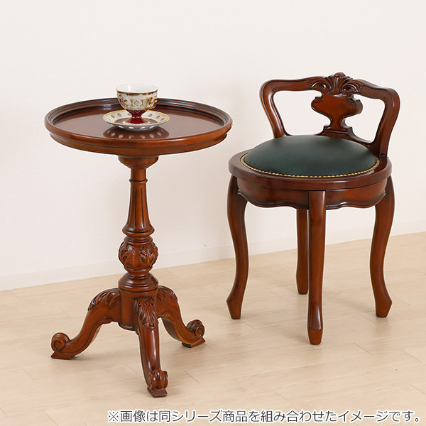 楽天市場】テーブル 高さ60cm ラウンドテーブル 天然木 マホガニー