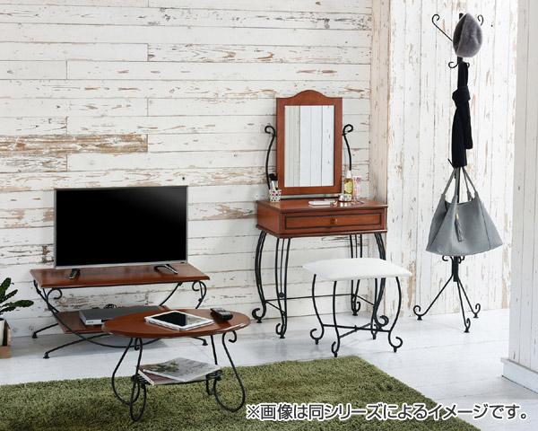 楽天市場】ドレッサー スツール付 ロートアイアン 幅67cm （ 送料無料