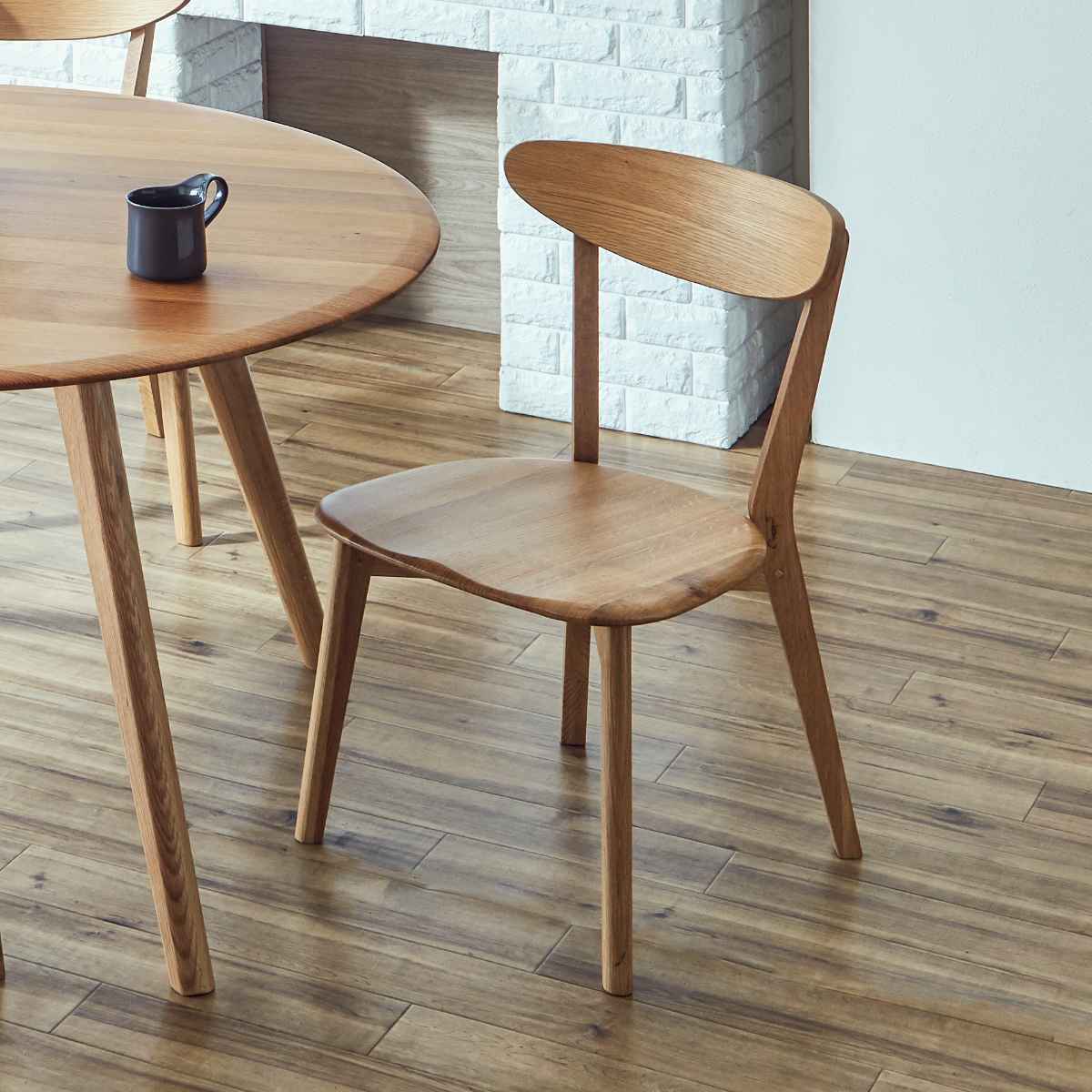 楽天市場】ダイニングチェア 2脚セット 座面高43cm ナチュラル 木製