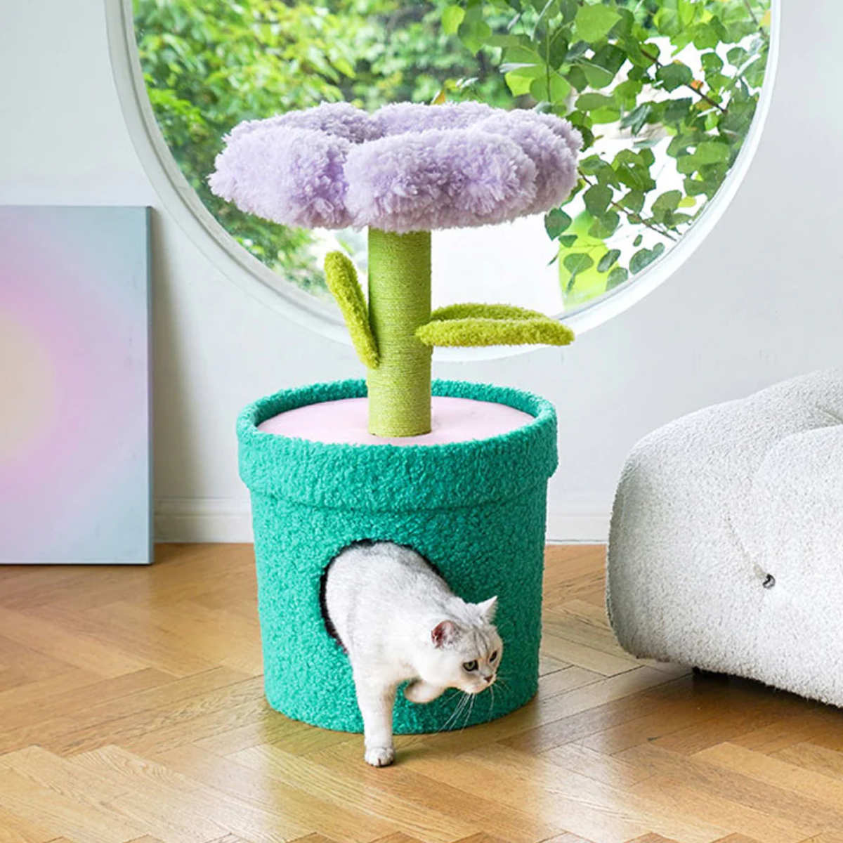 楽天市場】キャットタワー Pot Pet House PURPLE ZEZE 猫ハウス （ 猫