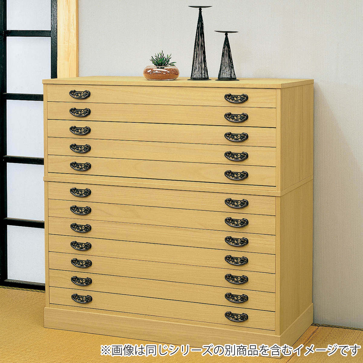 楽天市場】総桐 着物たんす 5段 上置き用 とのこ仕上 日本製 幅100cm