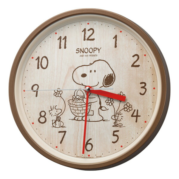 楽天市場】掛け時計 スヌーピー 8MGA40-M06 （ 壁掛け時計 アナログ