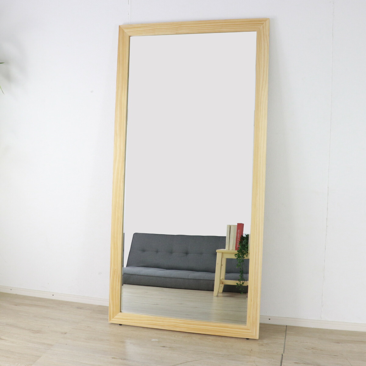 楽天市場】鏡 姿見 壁掛け 全身 木枠 90×180cm （ ミラー おしゃれ