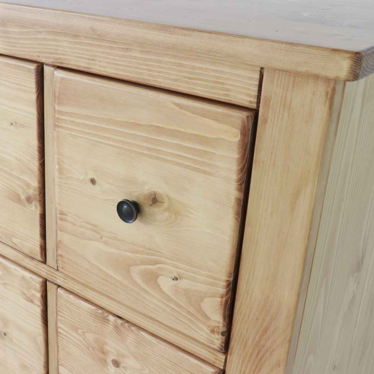 楽天市場】チェスト 3段9杯 多引出し カントリー調 パイン材 幅90cm