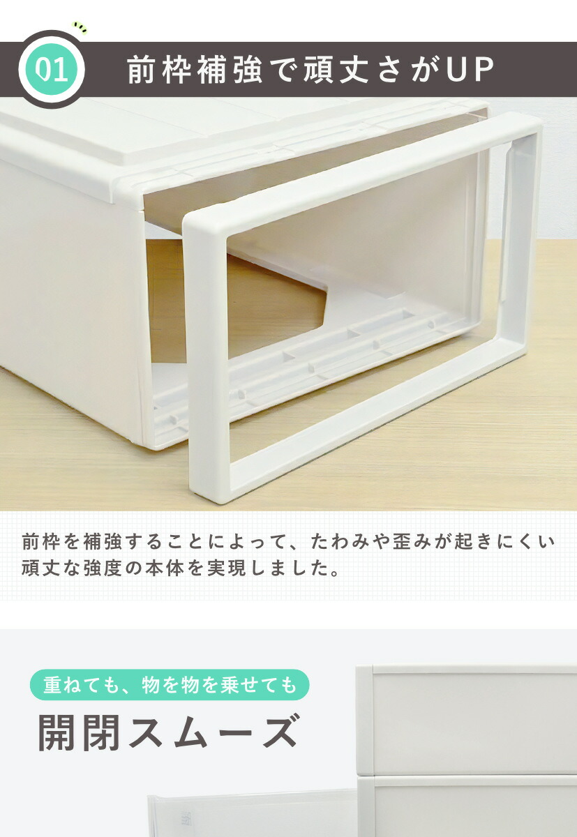 楽天市場】収納ケース Fits フィッツ フィッツケース ロングL 引き出し