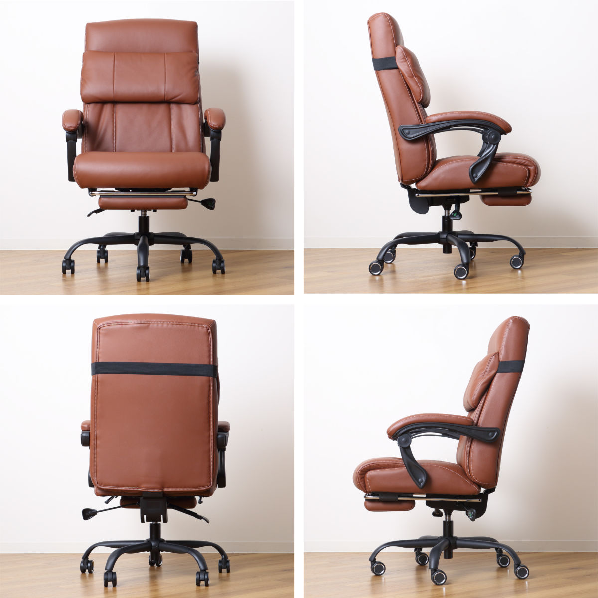 楽天市場】リクライニングチェア 本革 フットレスト付 パーソナル