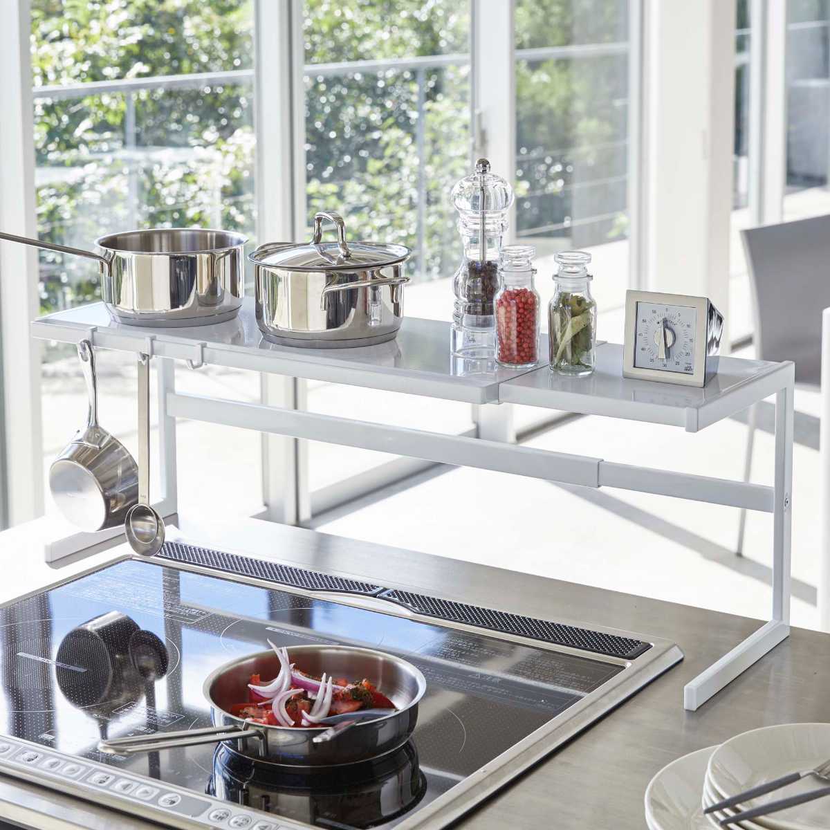 楽天市場】山崎実業 tower 伸縮キッチンサポートラック タワー