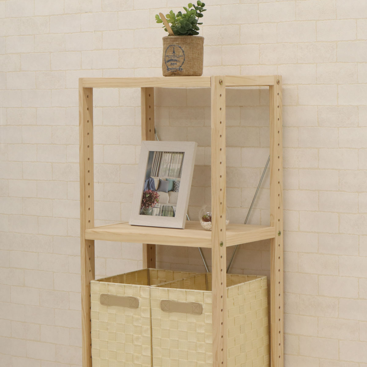 楽天市場】フリーラック 木製 パインラック 4段 幅42.5cm （ 送料無料