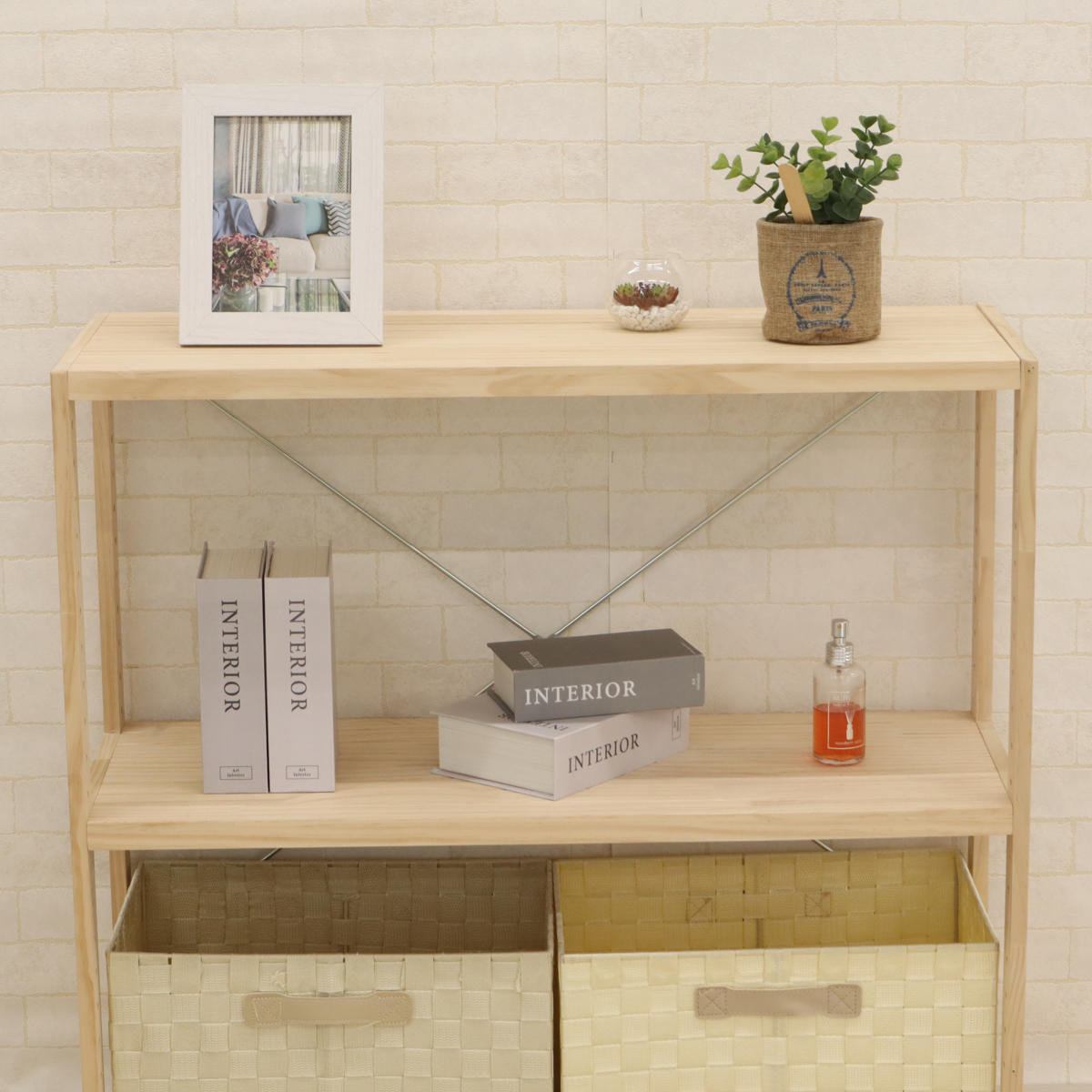 楽天市場】フリーラック 木製 パインラック 3段 幅82cm （ 送料無料