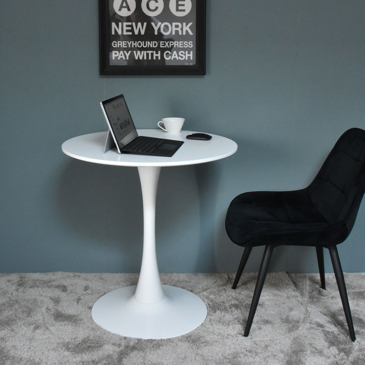 楽天市場】カフェテーブル 幅70cm 丸 ホワイト （ 丸テーブル