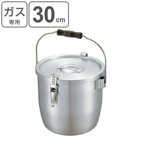 パッキン寸胴鍋28リットル 18-8 パッキン寸胴鍋(目盛付)手付 EBM(江部