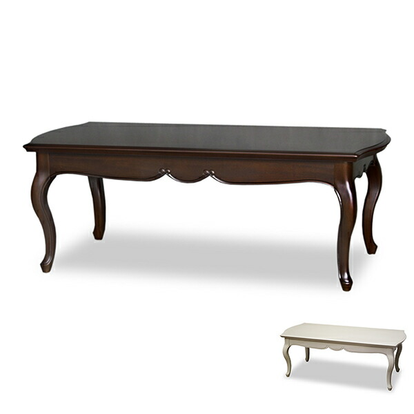 楽天市場】ローテーブル センターテーブル クラシック調 猫脚 フルール