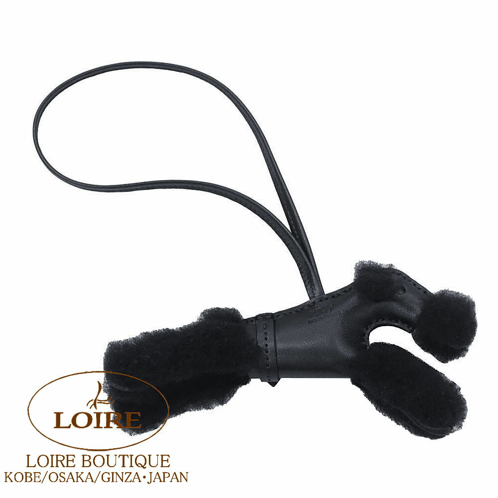 楽天市場】エルメス バディ パンク チャーム クロ アニオン×ムートン