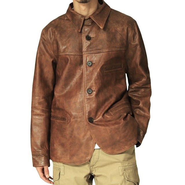 楽天市場】RRL ダブルアールエル BRADLEY LEATHER CAR COAT レザーカー