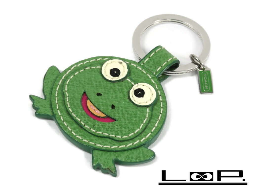 楽天市場】【美品】 COACH コーチ キーリング キーホルダー 鍵 カエル