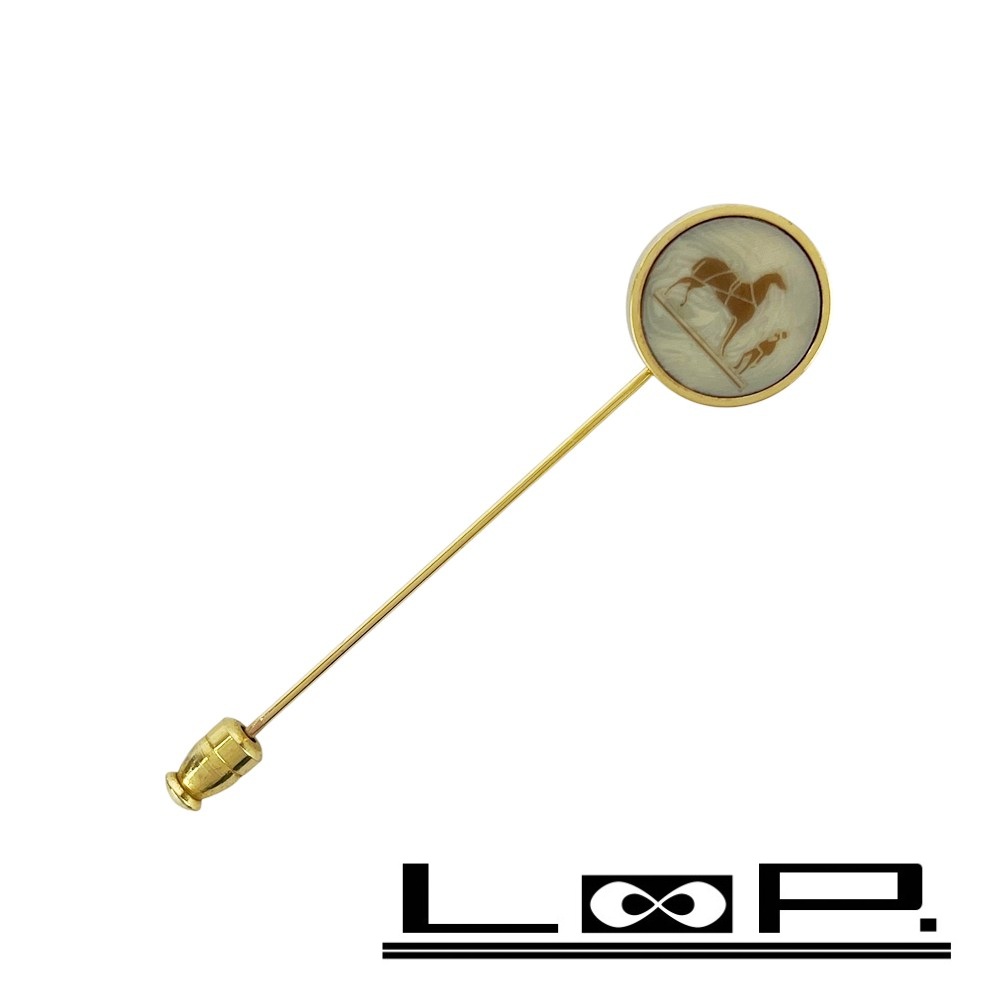 ❤未使用品❤カヴァリエピンブローチ アイボリーxシルバー金具