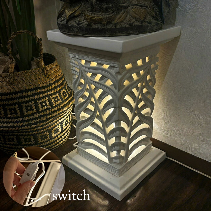 楽天市場】石柱 石 置物 オブジェ ガーデニング オーナメント