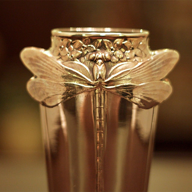 楽天市場】Christofle(クリストフル) アールヌーボ 花瓶 ch-110