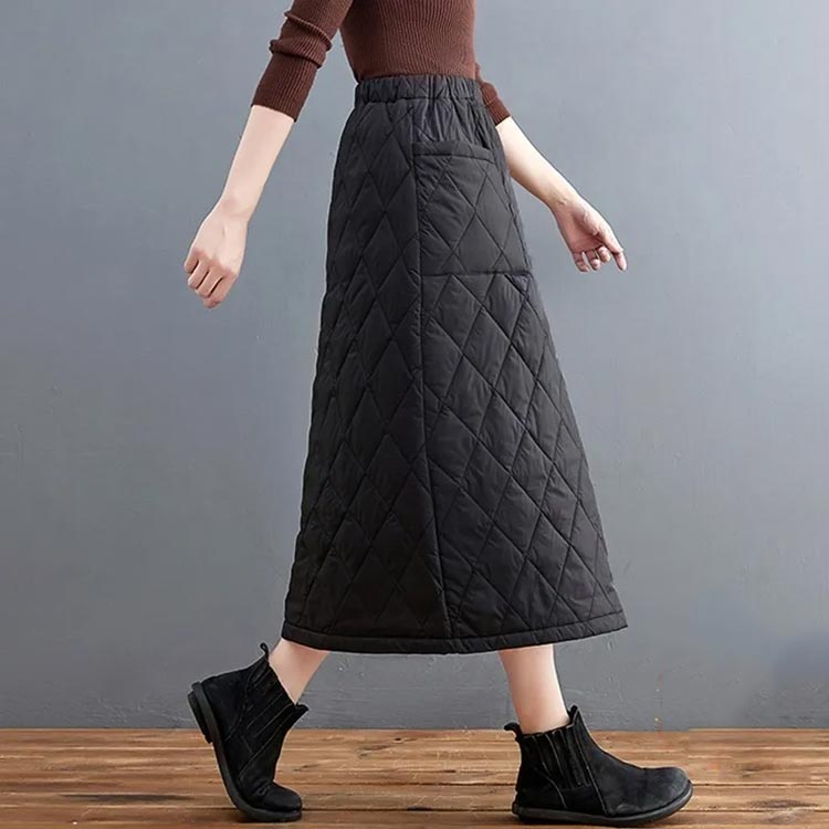 楽天市場】 マキシスカート 裏起毛 ロング 防寒 巻きスカート 裏ボア