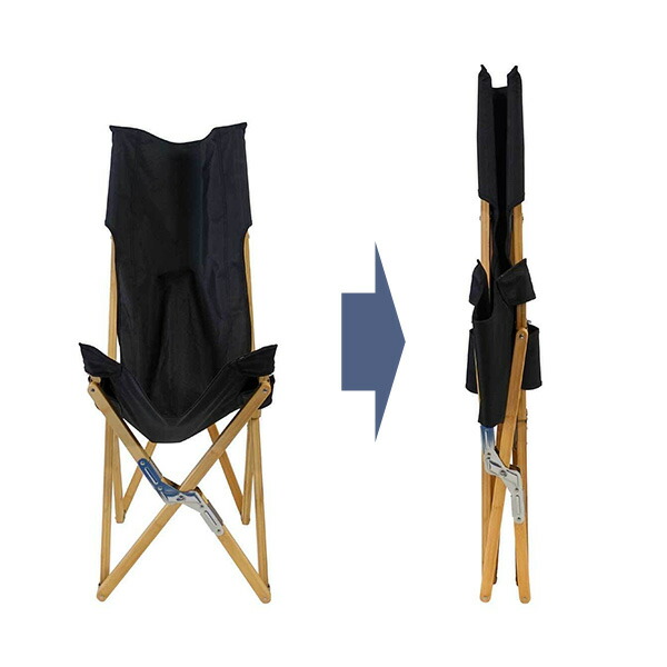 楽天市場】LALPHA ローチェアロング ブラック (LV-200BK) 竹材使用