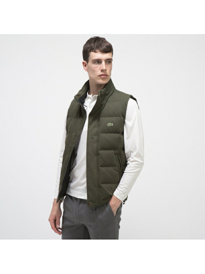 楽天市場】(M)コットンピケ ダウンベスト LACOSTE ラコステ トップス