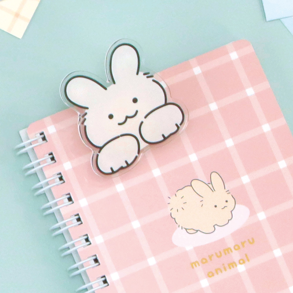 楽天市場】まるまるアニマル／回転アクリルクリップ《ブッククリップ