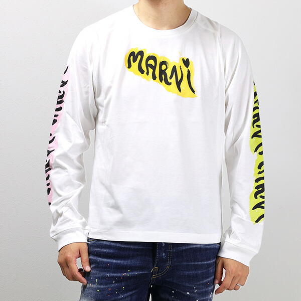 楽天市場】MARNI マルニ Logo Long Sleeve T-Shirts ロンT ロング